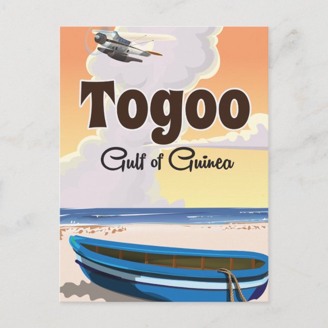 Carte Postale Togo Golfe de Guinée affiche de voyage (Devant)
