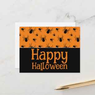 Carte Postale Toile d'araignée Joyeuse fête d'Halloween personna