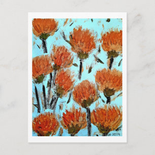 Carte Postale Toile de luxe enveloppée (brillant) Dianthus