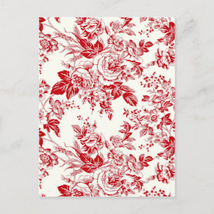 Carte Postale Toile Roses