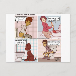 Carte Postale Toilette