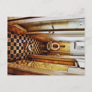 Carte Postale toilettes abandonnées