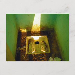 Carte Postale Toilettes côté route en Tunisie 2