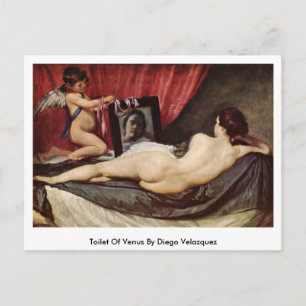 Carte Postale Toilettes De Vénus Par Diego Velazquez