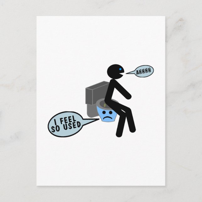 Carte Postale Toilettes d'occasion (Devant)