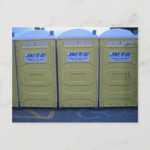 Carte postale Toilettes Portables
