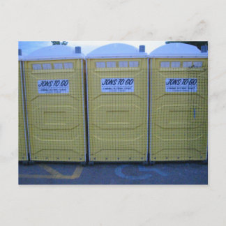 Carte postale Toilettes Portables