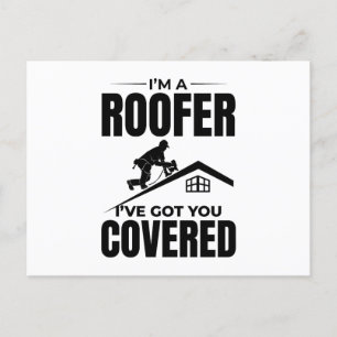 Carte Postale Toit - Je t'ai fait recouvert Design de toiture