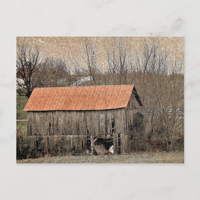 Carte Postale Toit rouge (Devant)