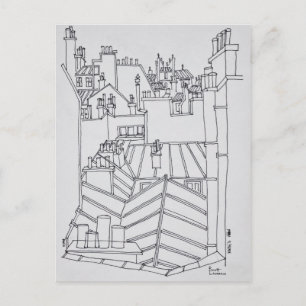 Carte Postale Toits de Paris, France
