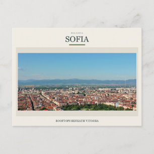 Carte Postale Toits de Sofia sous Vitosha