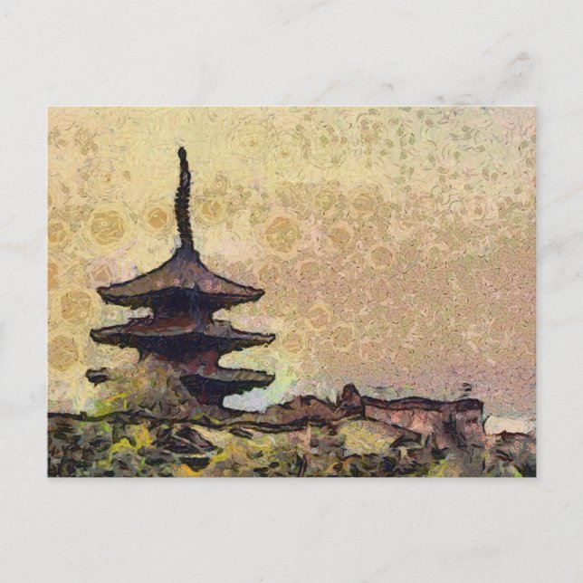 Carte Postale Toji Tower Art (Devant)