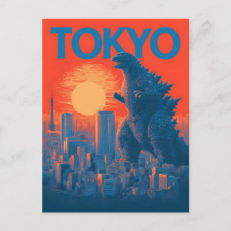 Carte Postale Tokyo Godzilla vintage