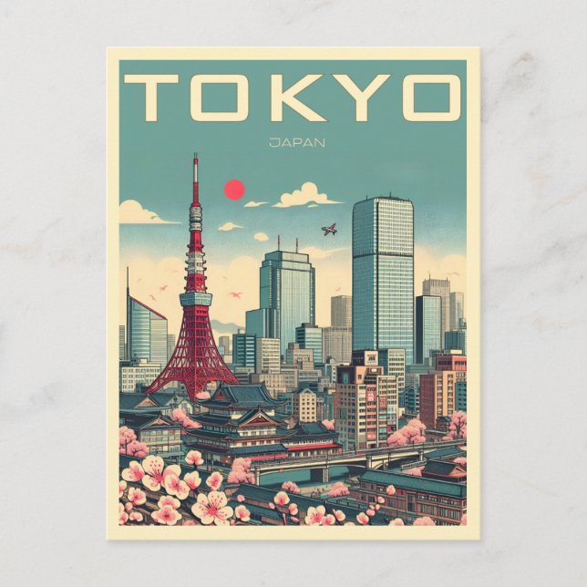 Carte Postale Tokyo Japon voyage cadeaux vintages (Devant)