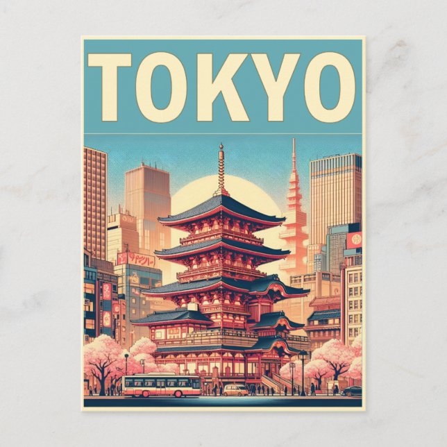 Carte Postale Tokyo Japon voyage cadeaux vintages (Devant)