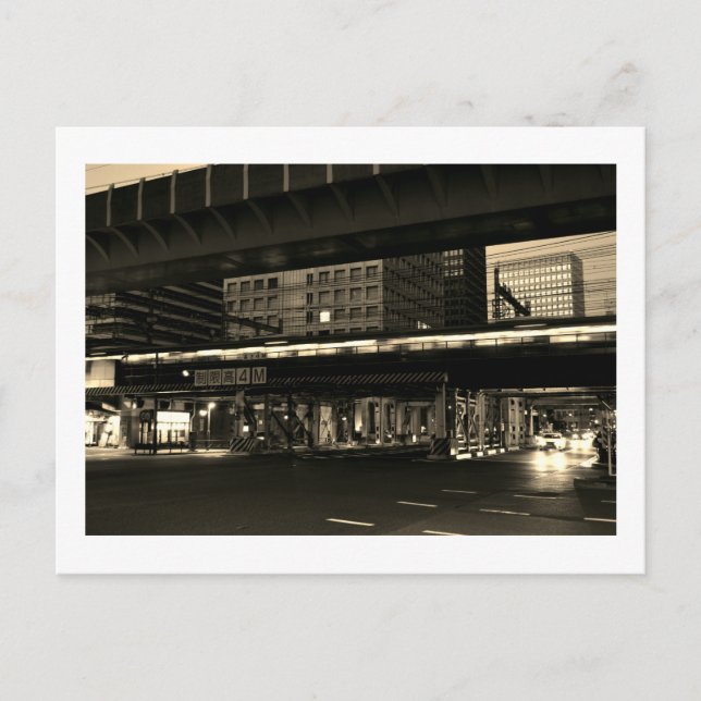 Carte Postale Tokyo la nuit (Devant)