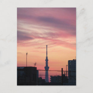 Carte Postale Tokyo Skytree au coucher du soleil