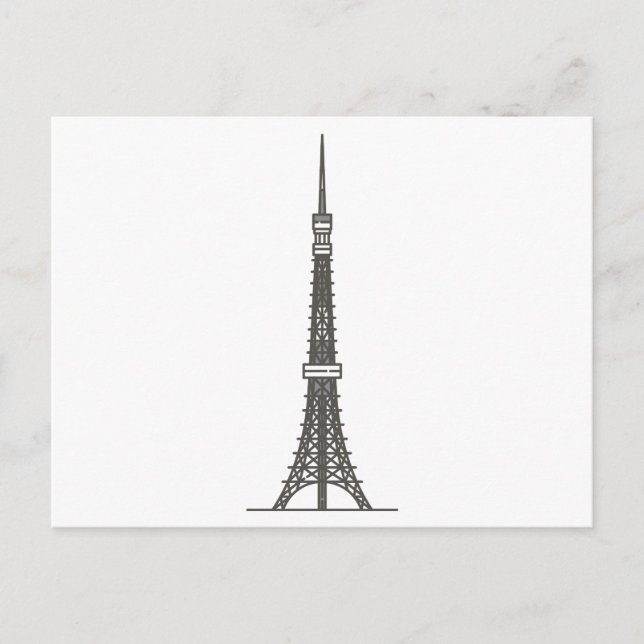 Carte Postale tokyo tour Monde (Devant)