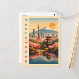 Carte Postale Tokyo vintage Japon