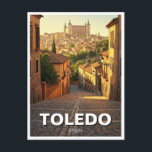 Carte Postale Toledo Espagne Alcazar Travel<br><div class="desc">Tolède, en Espagne, est une ville historique à couper le souffle perchée sur une colline au-dessus du Tage, à environ une heure au sud de Madrid. Connue sous le nom de "Ville des Trois Cultures", Toledo a une riche histoire façonnée par la coexistence de communautés chrétiennes, musulmanes et juives au...</div>