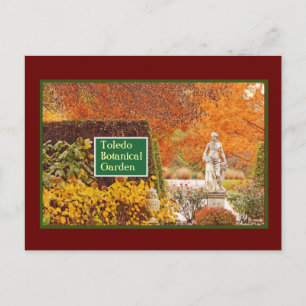 CARTE POSTALE TOLEDO JARDINS BOTANIQUES ABLAZE EN AUTOMNE