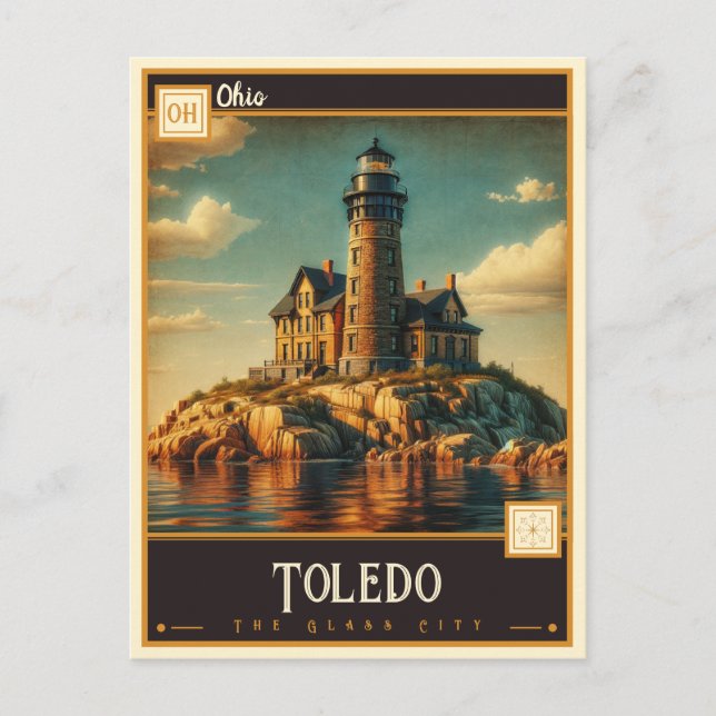 Carte Postale Toledo, Ohio | Vintage (Devant)