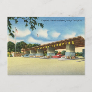 Carte Postale Toll Plaza, New Jersey Turnpike Vintage