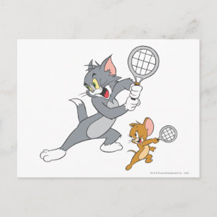 Carte Postale Tom and Jerry Tennis Stars 1