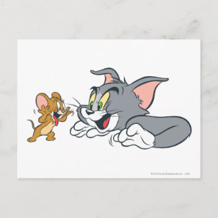 Carte Postale Tom et Jerry font des visages