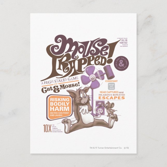 Carte Postale Tom et Jerry Mouse piégés (Devant)