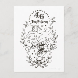 Carte Postale Tom et Jerry Obey Le Maître 1