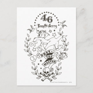 Carte Postale Tom et Jerry Obey Le Maître 1