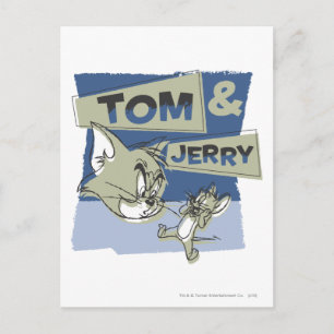 Carte Postale Tom et Jerry Scarridey Mouse