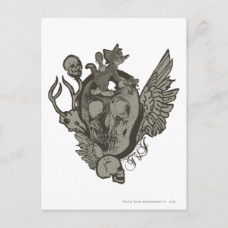 Carte Postale Tom et Jerry Skull