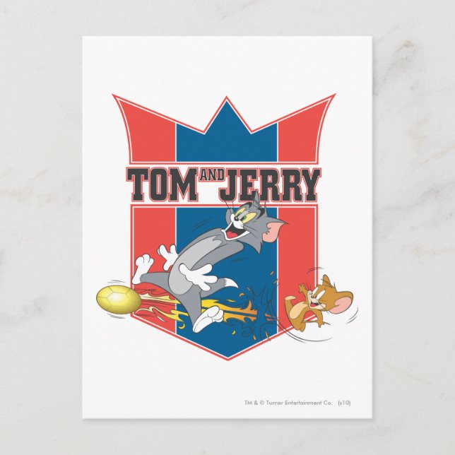 Carte Postale Tom et Jerry Soccer (Football) 7 (Devant)