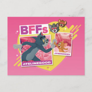 Carte Postale Tom & Jerry BFFs Photo Emoji Collage