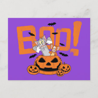 Carte Postale Tom & Jerry | Happy Halloween Boo