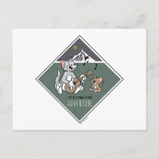 Carte Postale Tom & Jerry "Il est temps pour l'aventure"