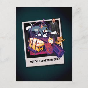 Carte Postale Tom & Jerry Luggage Crash Photograph