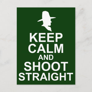 Carte Postale Tom Mix Gardez le calme et tirez droit