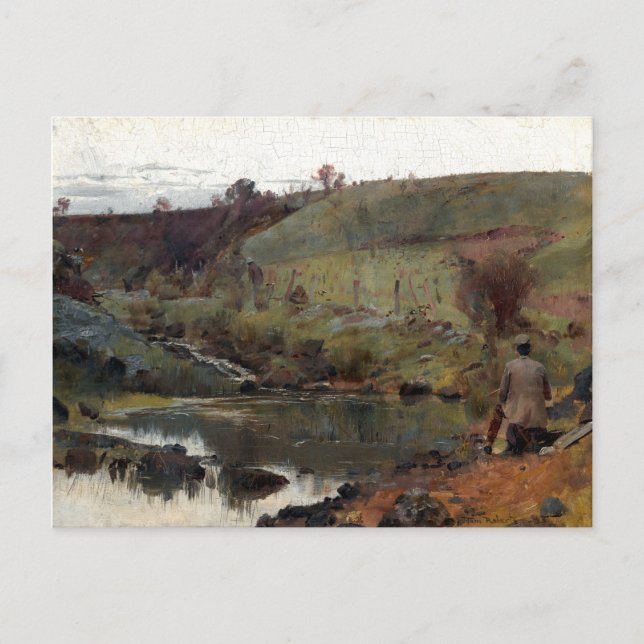Carte Postale Tom Roberts Une journée tranquille à Darebin Creek (Devant)