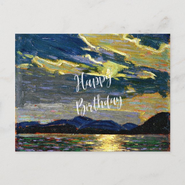 Carte Postale Tom Thomson - Clair de lune d'été chaud - Annivers (Devant)