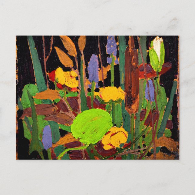 Carte Postale Tom Thomson - Fleurs d'eau (Devant)