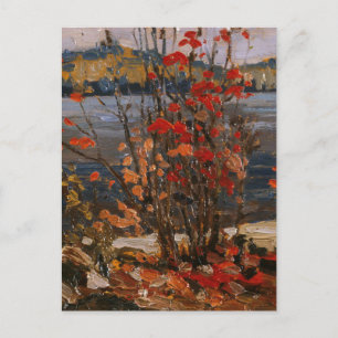 Carte Postale  Tom Thomson Peinture Lake et Red Tree Ontario P