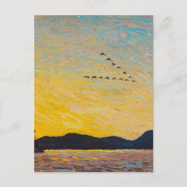 Carte Postale Tom Thomson Peinture Po Paysage canadien Vintage (Devant)