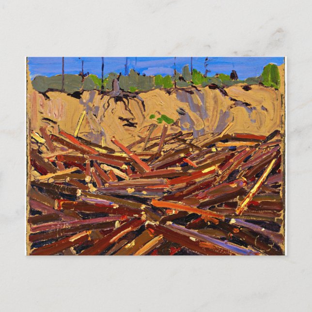 Carte Postale Tom Thomson - Sandbank avec loges (Devant)