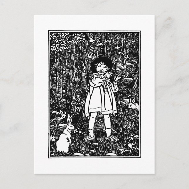 Carte Postale Tom, Tom, La rime de la crèche du Fils du Piper (Devant)