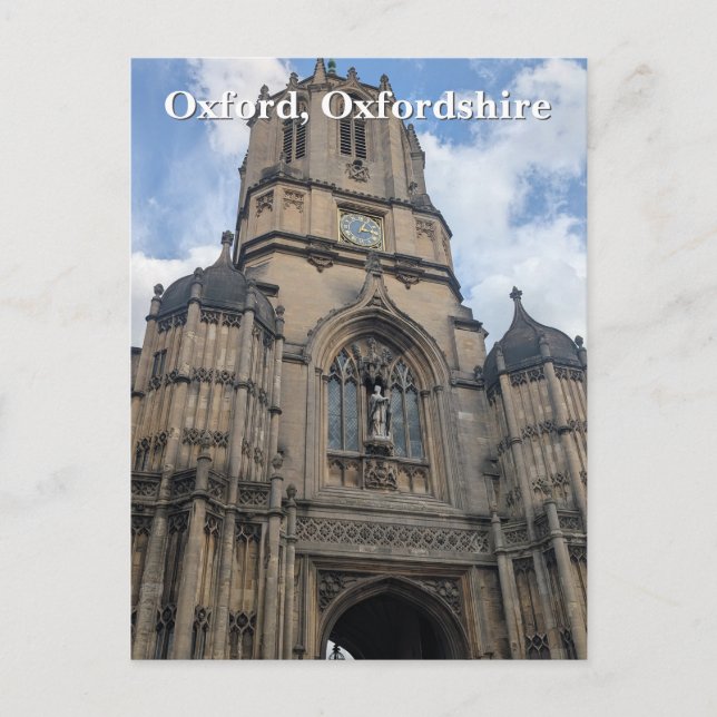 Carte Postale Tom Tower - Christ Church, Oxford (Devant)