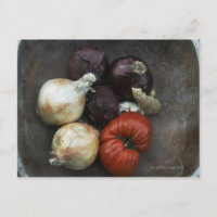 tomate d'origine, oignon jaune, oignon rouge, ging