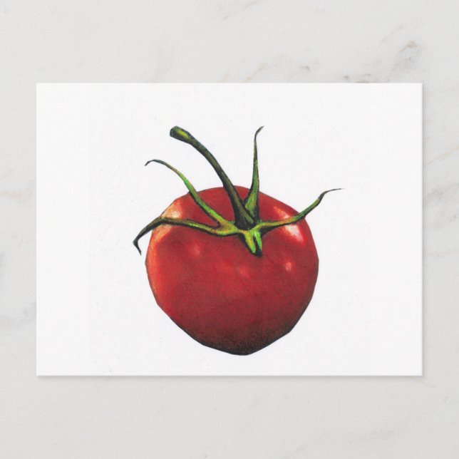 CARTE POSTALE TOMATE ROUGE CLAIR (Devant)